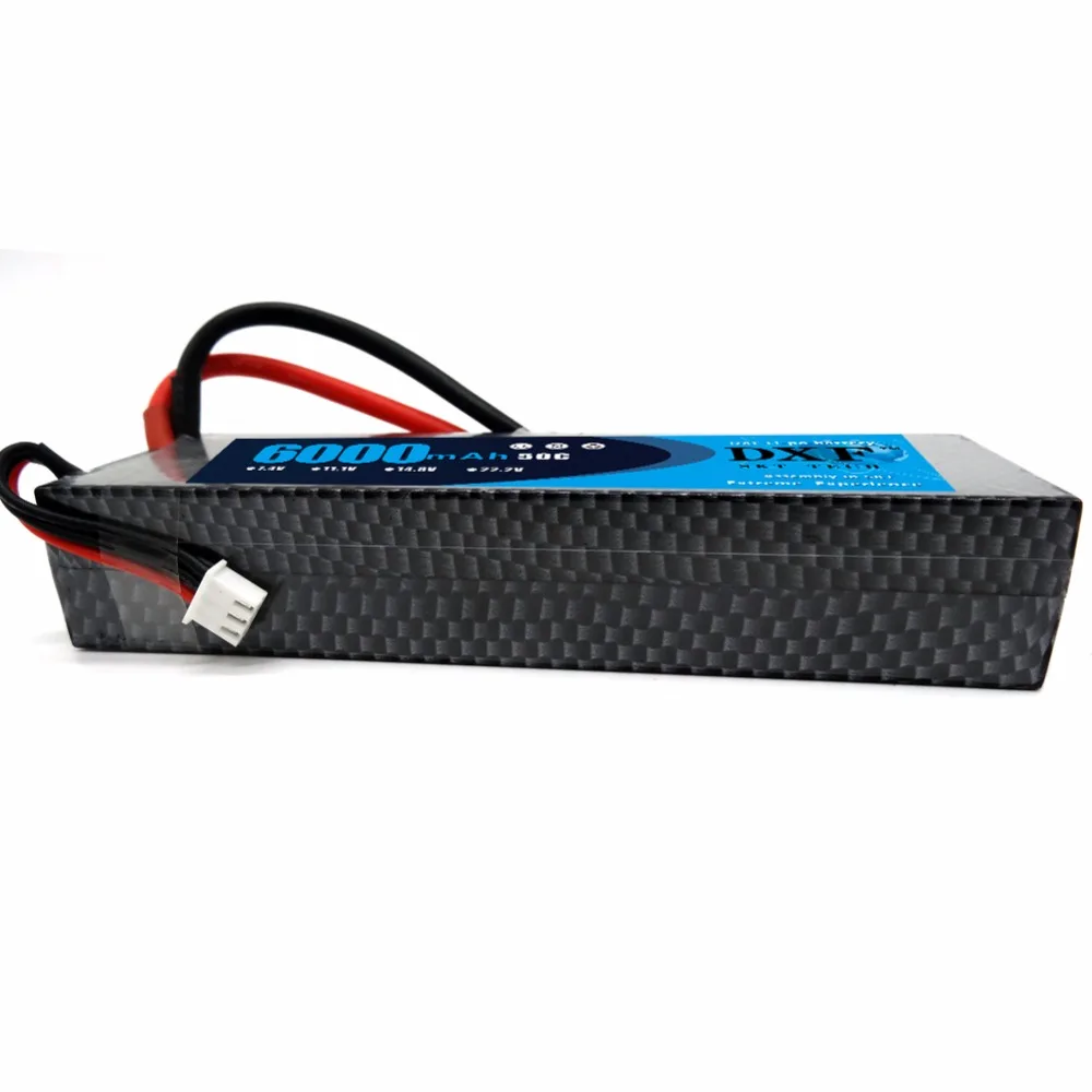 DXF 7 4 V 6000mAh 50C Max 100C LiPo батарейный блок 2S HardCase для 1/8 1/10 RC модель автомобиля Traxxas Slash