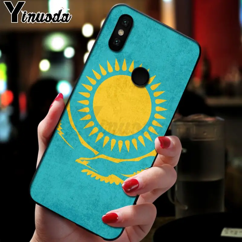 Чехол Yinuoda с казахским флагом для сотового телефона xiaomi redmi 7 5plus 6pro 6a 4x go note5 note7