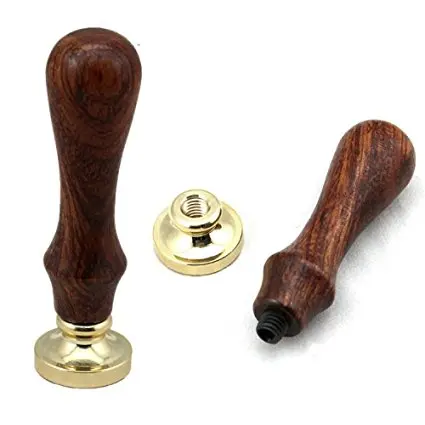 Skull Vintage Rosewood Wax Seal Stamp Set With Gold Red Silver Sticks | Дом и сад
