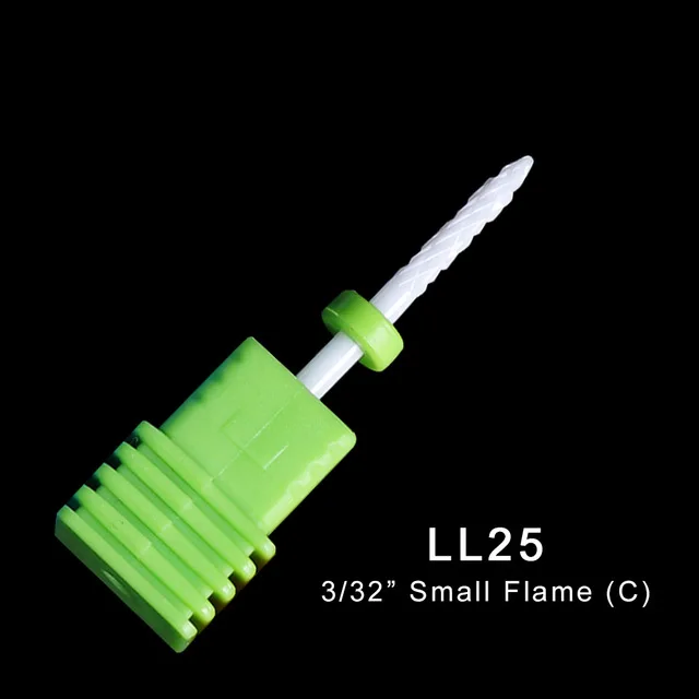 LL25 1 шт. керамические сверла для ногтей кукурузные фрезы для фрезерного станка вращающийся заусенец Гель-лак для нейл-арта для удаления маникюрных инструментов LYLL01-28 - Цвет: LL25