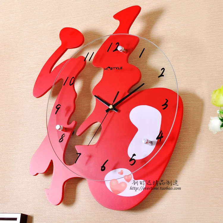 Chinese super mute watch clock &quotpersonality fashion New Year decoration bedroom living room wall watches Decoration | Дом и сад