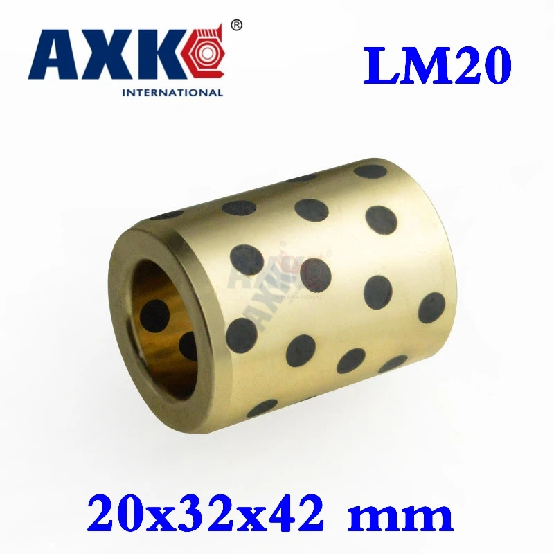 2021 Ball Bearing Rodamientos Axk 20x32x42 Mm Linear Graphite Copper Set Bushing Oil Self-lubricating Jdb Lm20uu Lm20 | Обустройство