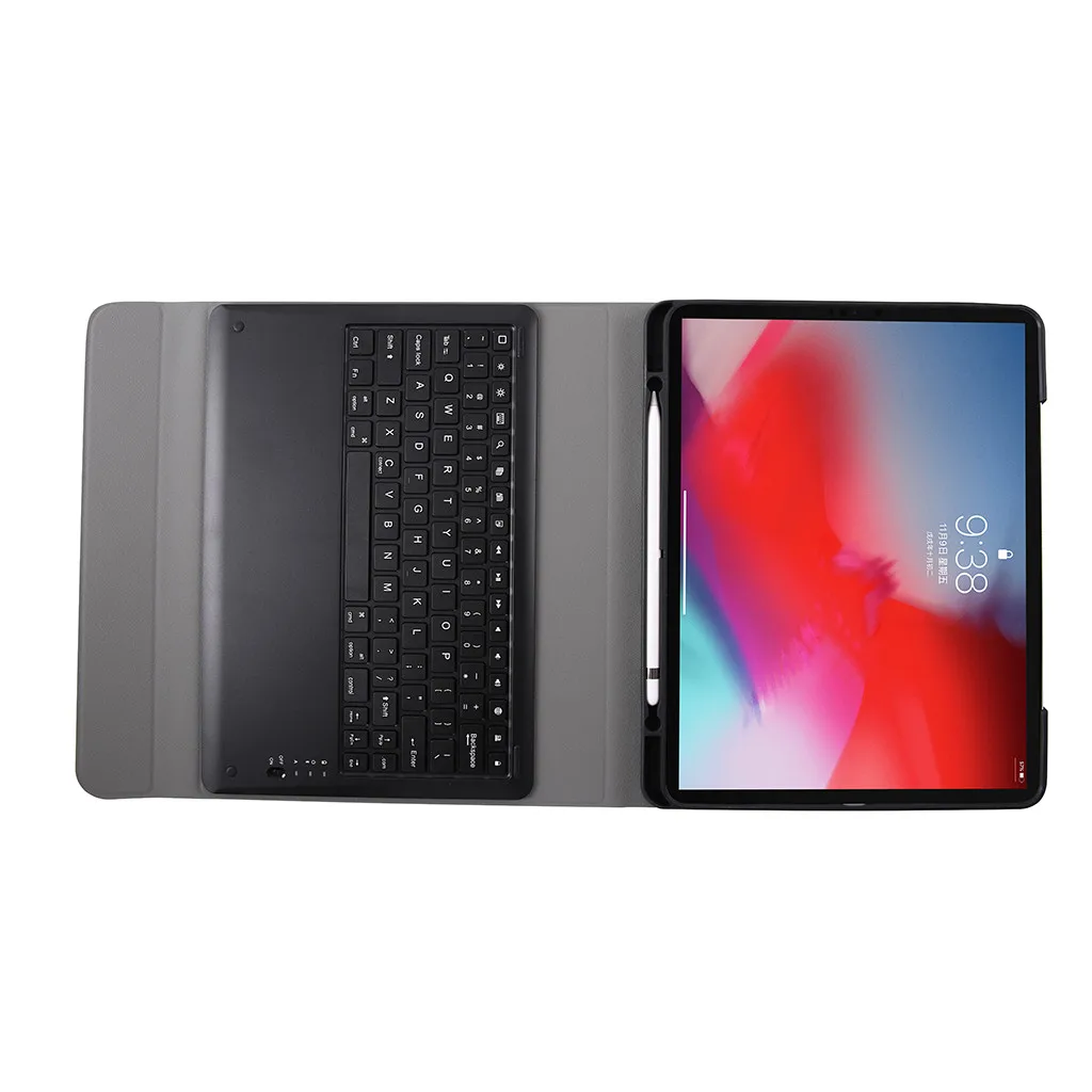 Mosunx клавиатура беспроводная съемная Bluetooth клавиатура чехол с ручкой слот для iPad Pro 12,9 дюймов чехол для планшета для Ipad Pro 517#3