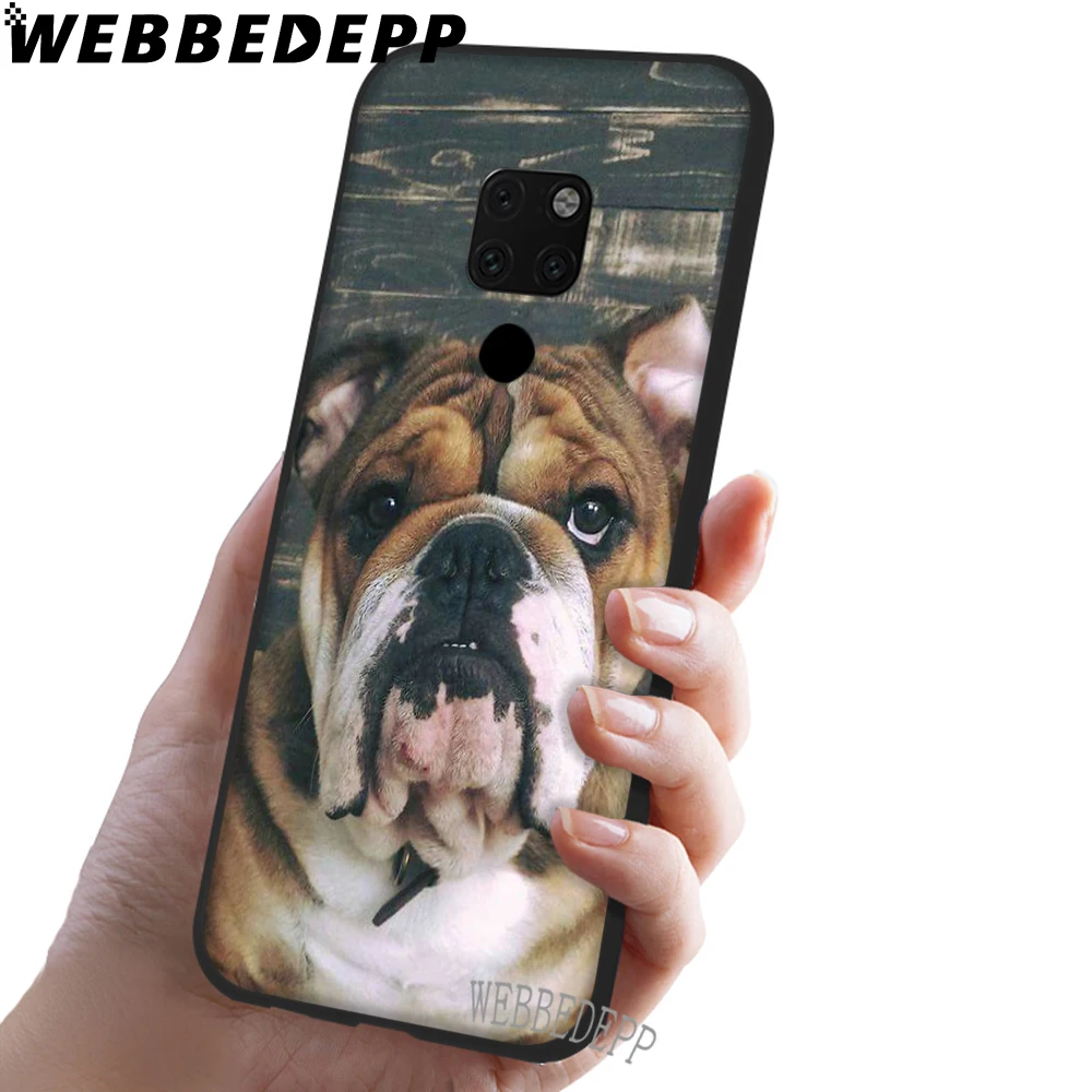 WEBBEDEPP мягкий чехол с изображением милой собаки английского бульдога для Huawei Honor 6