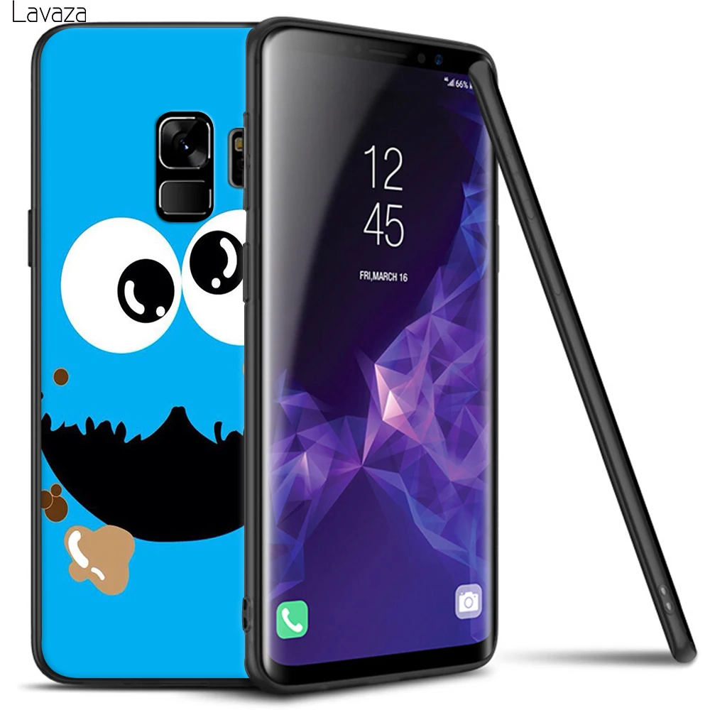 Мягкий чехол Lavaza Sesame Street для Galaxy Note 8 9 S7 edge S8 S9 S10 Plus S10e M10 20 30 |