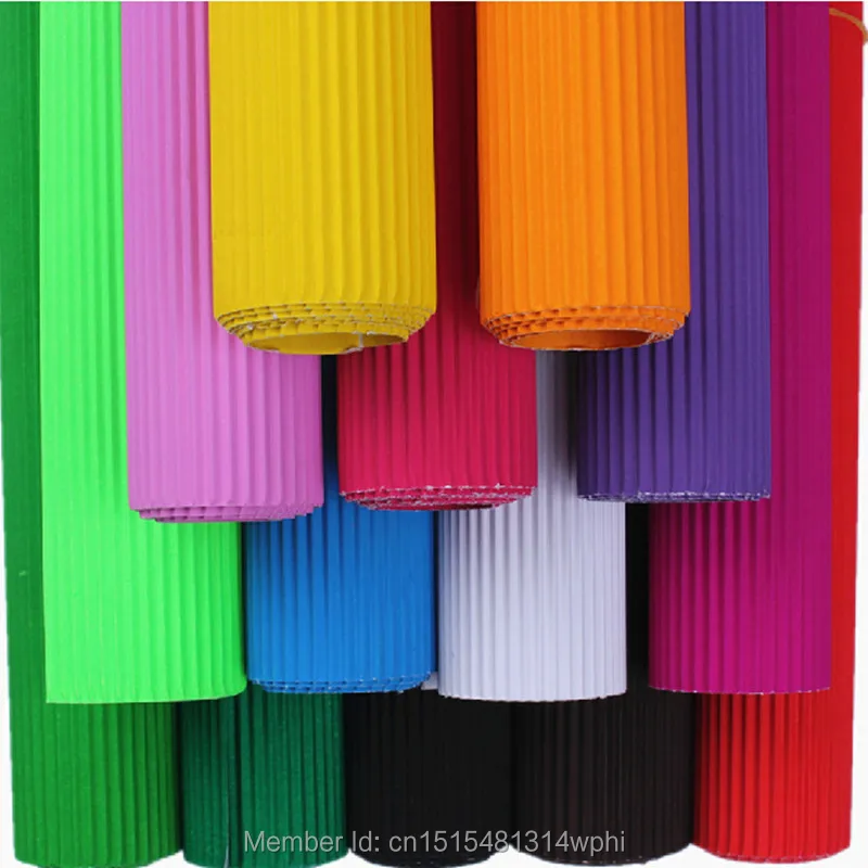 5 шт./лот 50 см * 70 цветная подарочная упаковка гофрированной бумаги Цветочный