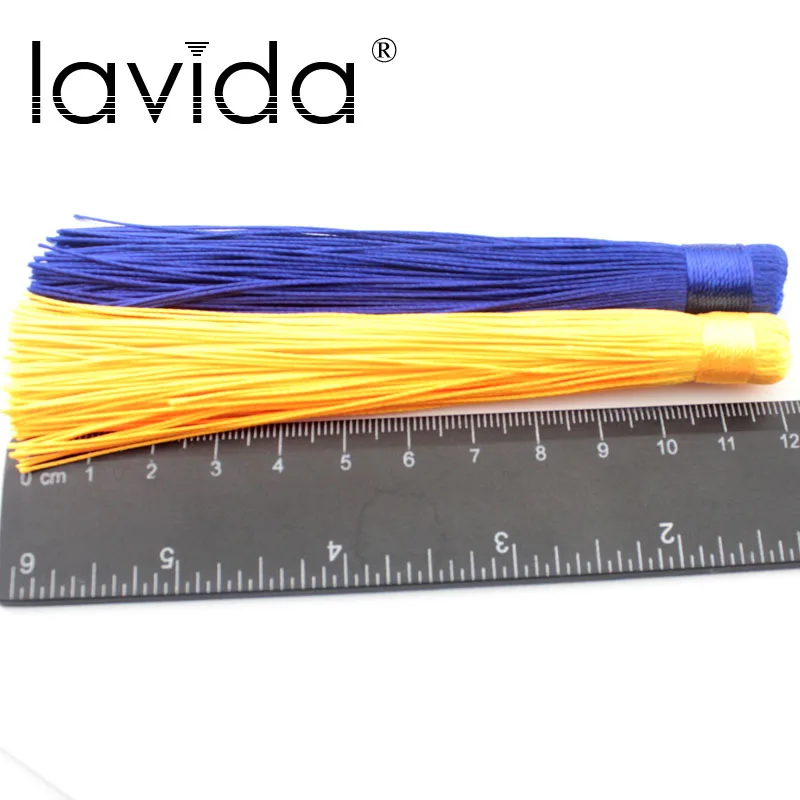 

10pcs Mixed Color Handmade Silk Tassels Satin Bohemian Tassel Supplies Large And Thick Silk Tassel Jewelry Supplies