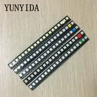 100 шт. = 5 цветов x 20 шт. 5050 5730 1210 1206 0805 0603 светодиодный Диод ассортимент SMD светодиодный Диод комплект зеленыйкрасныйбелыйсинийжелтый