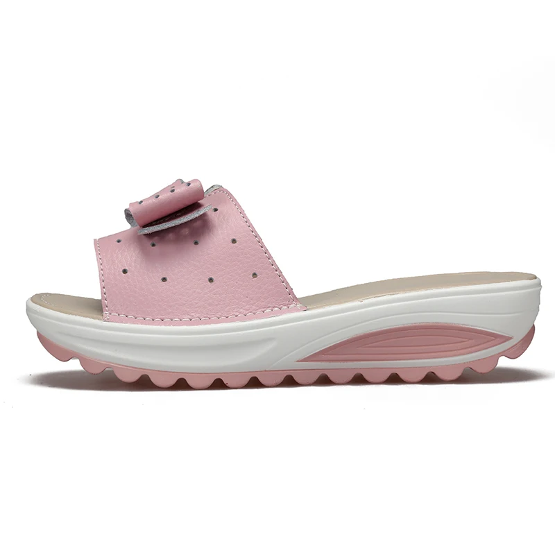 Босоножки BeckyWalk женские на плоской подошве повседневные Шлепанцы из воловьей