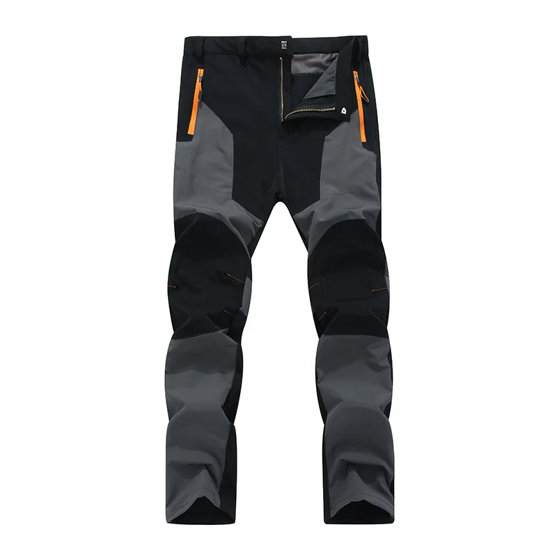 

Quick Dry Men's Outdoor Waterproof Hiking Trousers Mountain Camping Climbing Elastic Pant Breathable Softshell Sports Thin Pants