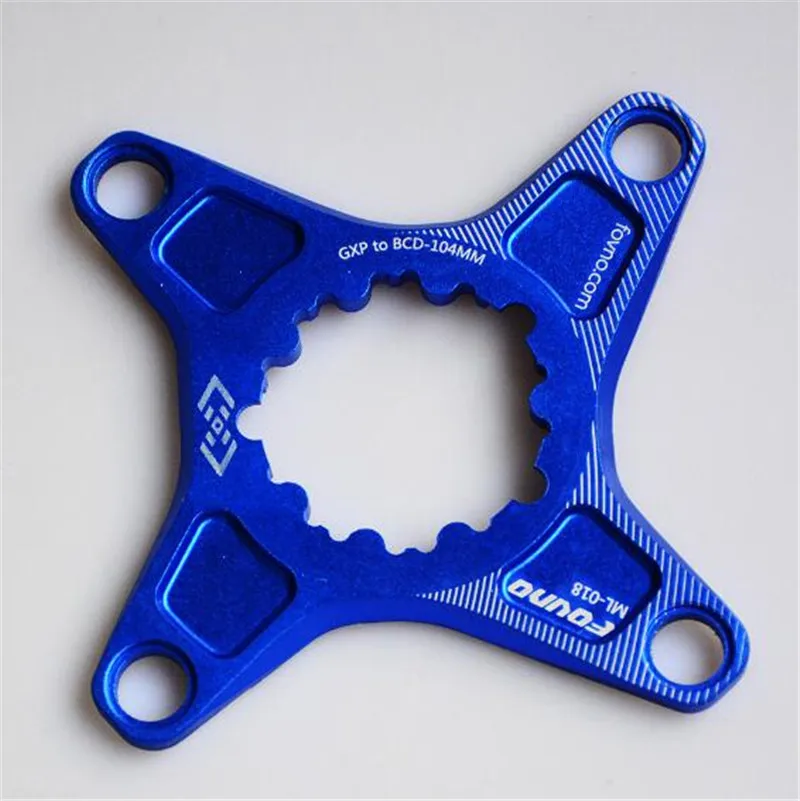 GXP turn 104BCD Blue Fovno GXP велосипедный Кривошип шатун для горного велосипеда алюминиевый сплав велосипедный Кривошип алюминиевый сплав MTB велосипедный Кривошип велосипеда запчасти - Цвет: GXP turn 104BCD Blue