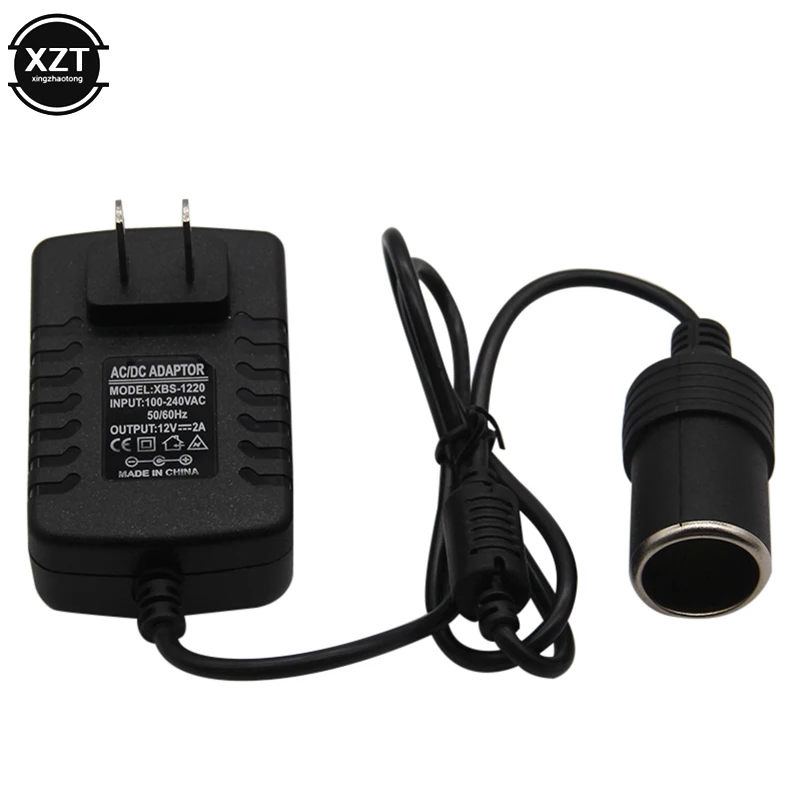 220V AC to 12V DC Mini 2A EU Standard Plug Car Cigarette Lighter Charger Transformer Adapter Socket Car Electronic Devices