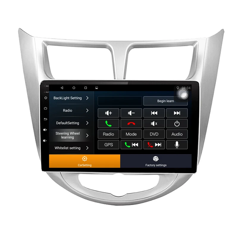 Автомобильный GPS навигатор 10 2 дюйма для Hyundai Verna Solaris Accent четыре ядра Android 9 1 ГБ ОЗУ