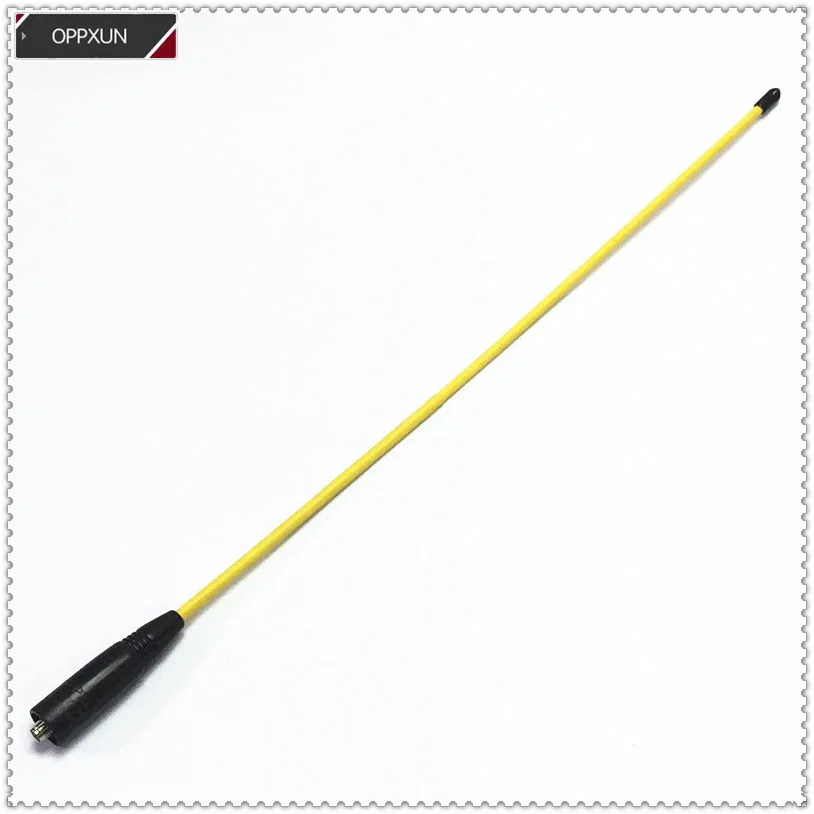 

OPX771 yellow soft 144/430 UV dual-band antenna SMA-F for baofeng UV5R UV82 UV888S PUXING WOUXUN radios