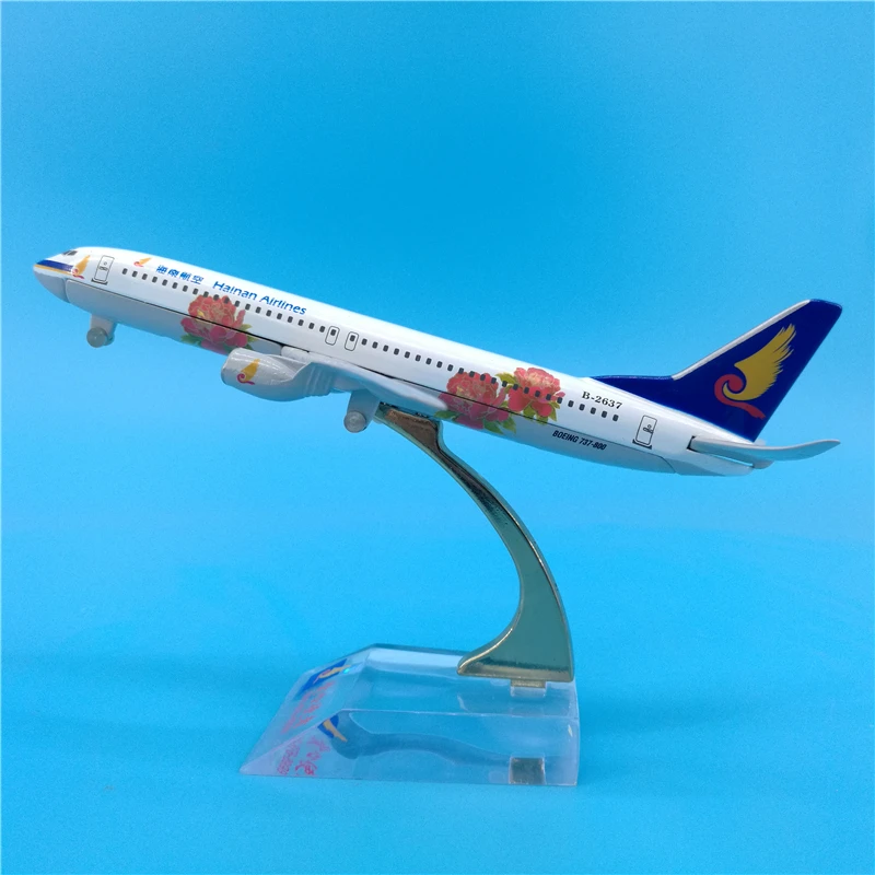 16 см Hainan Airways Boeing 737 модель самолета пион металлического B737 авиалиний подарок