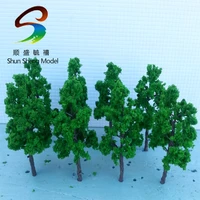 20pcs 7cm new scale model diy model making trees green model wired treesfor garden pack street layout