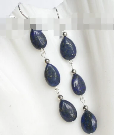 

Genuine 100% NATURE LAPIS LAZULI EARRING Dangle
