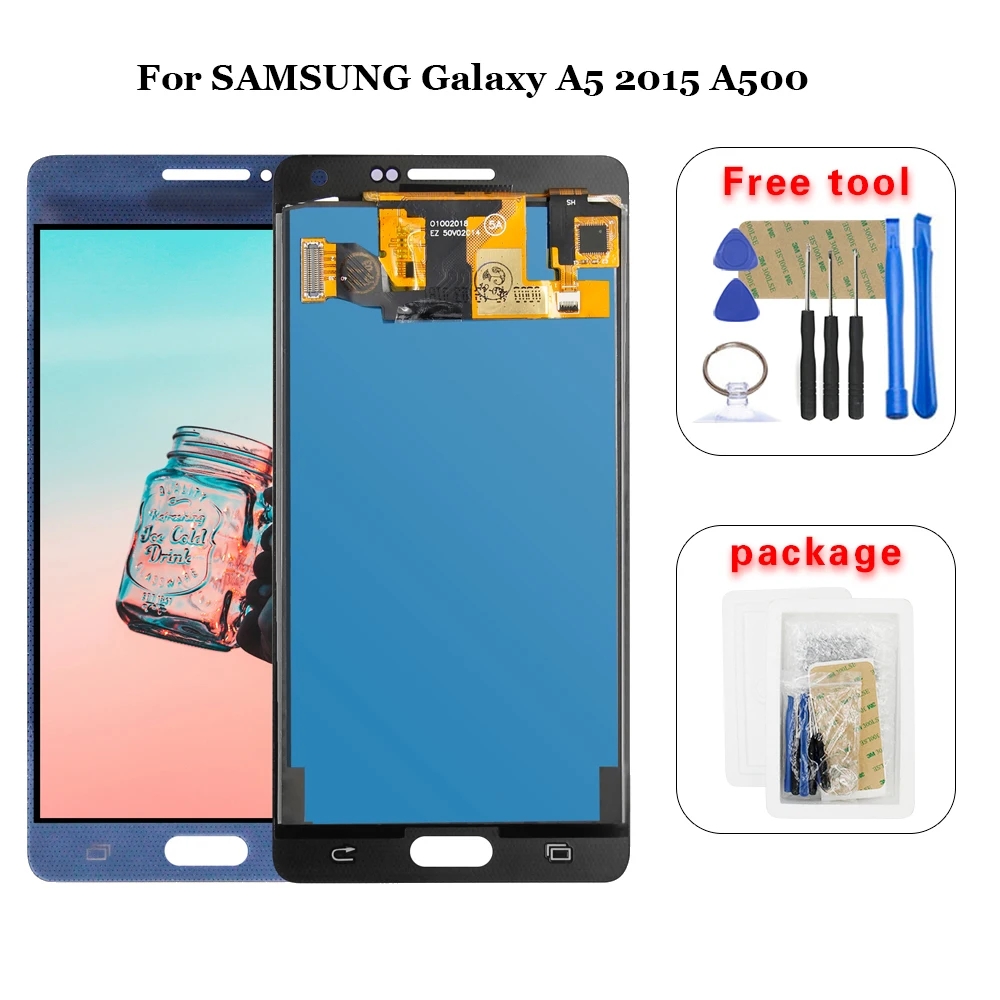 ЖК-дисплей и дигитайзер сенсорного экрана в сборе для SAMSUNG Galaxy A5 2015 A500 A500F A500FU A500M