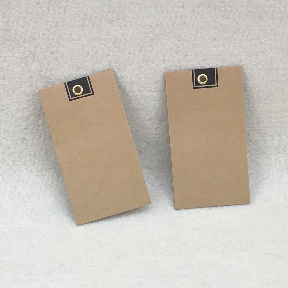 200 шт 9*4 см защитная одежда из крафт бумаги бирки подарок ценники металлические