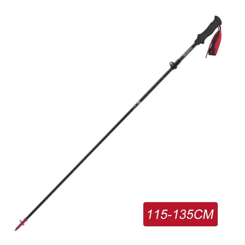 Purple 115cm-135cm Naturehike 175 г высокая прочность углеродного волокна 5-секционный складной трость со внутренним, вращающимся затвором внешне заблокирован телескопическая Пеший Туризм Stick - Цвет: Purple 115cm-135cm