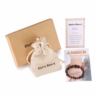 baltic amber teething bracelet for babycherry 2 sizes