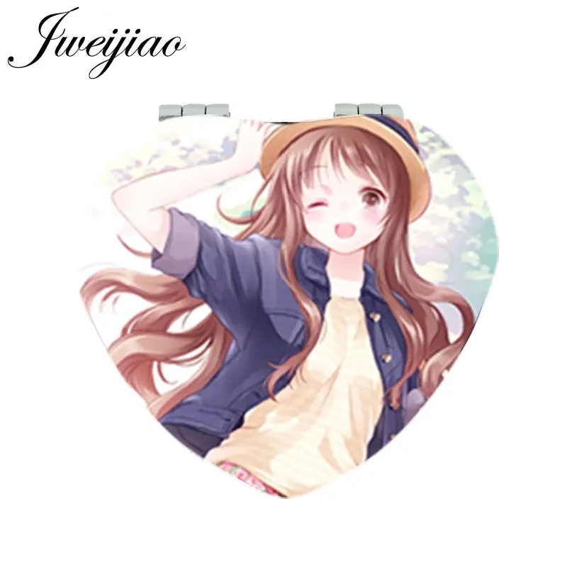 JWEIJIAO милая девушка в форме сердца мультфильм игра Moive фото зеркало для макияжа