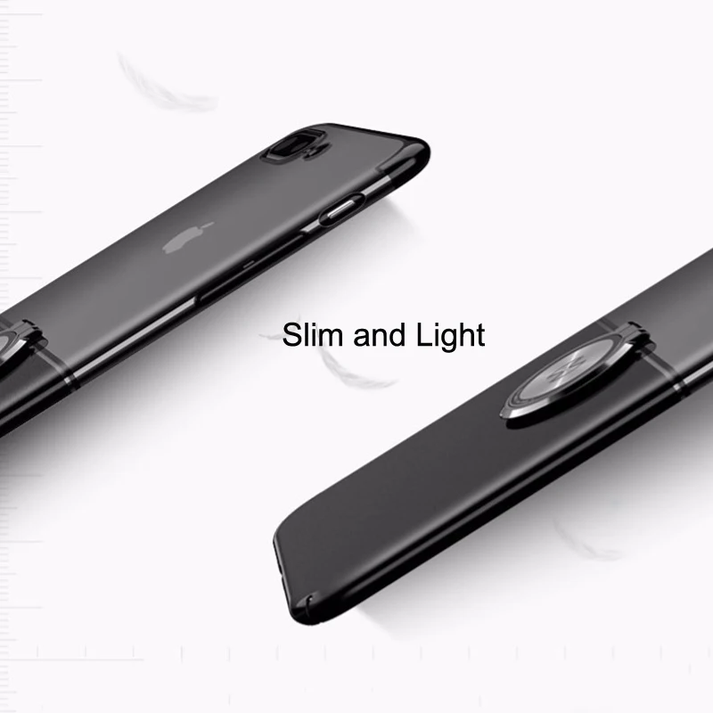 Xundd металлическое кольцо-держатель чехол для iphone 8, 8 Plus Жесткий PC 2-Цвет задняя крышка для iPhone 7, 7plus подходит для Автомобильный держатель Магнитный