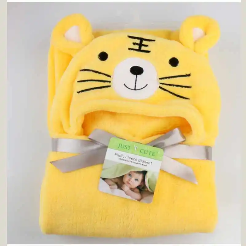 2017 Новая мода мультфильм животных Стиль с капюшоном Для ванной халат фланель