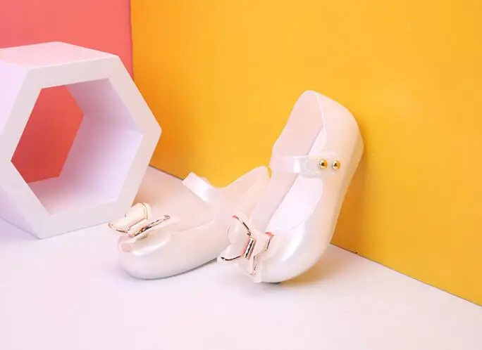 Style 3 Melissa/Новинка; сандалии для маленьких девочек с трехмерным бантом; нескользящая обувь на мягкой подошве; детская обувь; пляжная обувь; обувь для девочек - Цвет: Style 3