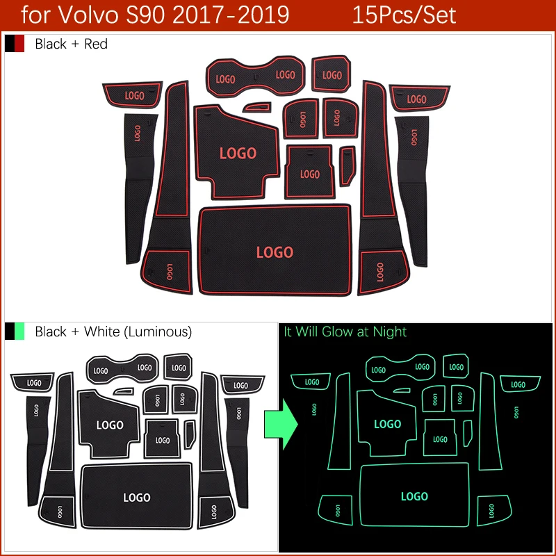 Противоскользящий резиновый коврик для VOLVO V40 V60 S60 S90 XC60 XC90 2013 2014 2015 2016 2017 2018 2019