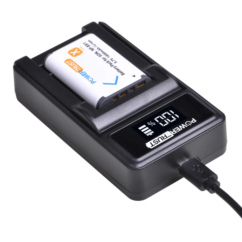 Фонарь npbx1 bx1Battery + LED USB Charger для Sony NP-BX1 RX100 AS100V AS300 HX400 HX60 AS50 WX350 AS300V | Электроника