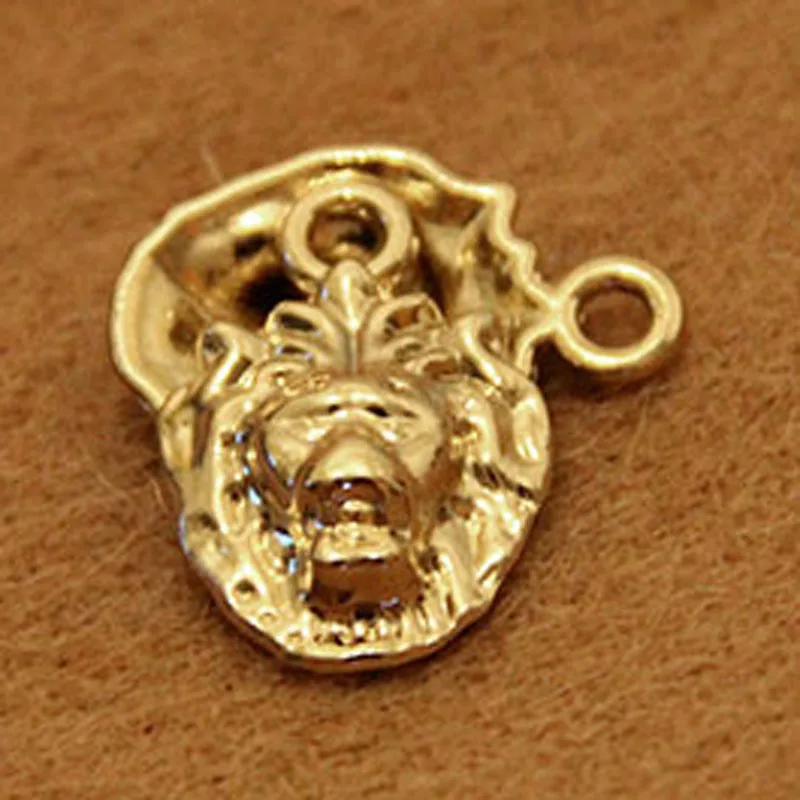 Изысканный Золотой слайдер с головой льва на молнии сделай сам сумка для обуви