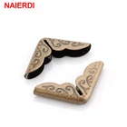 NAIERDI 100 шт. античный Угловой протектор, бронзовый декоративный Угловой Кронштейн 15 мм, блокнот, альбом, папка для меню, мебельная фурнитура