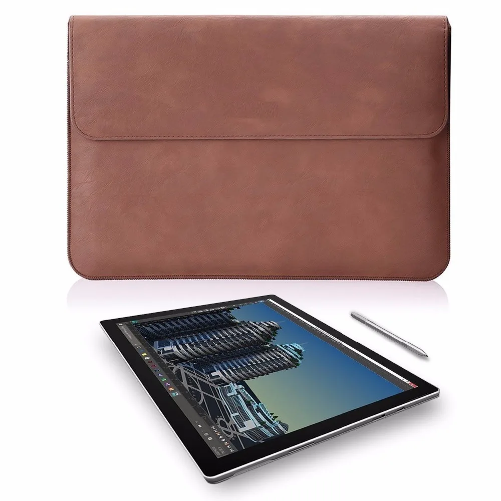 Чехол из искусственной кожи Mosiso для Microsoft Surface Pro 3 4 с магнитным уплотнением 2017