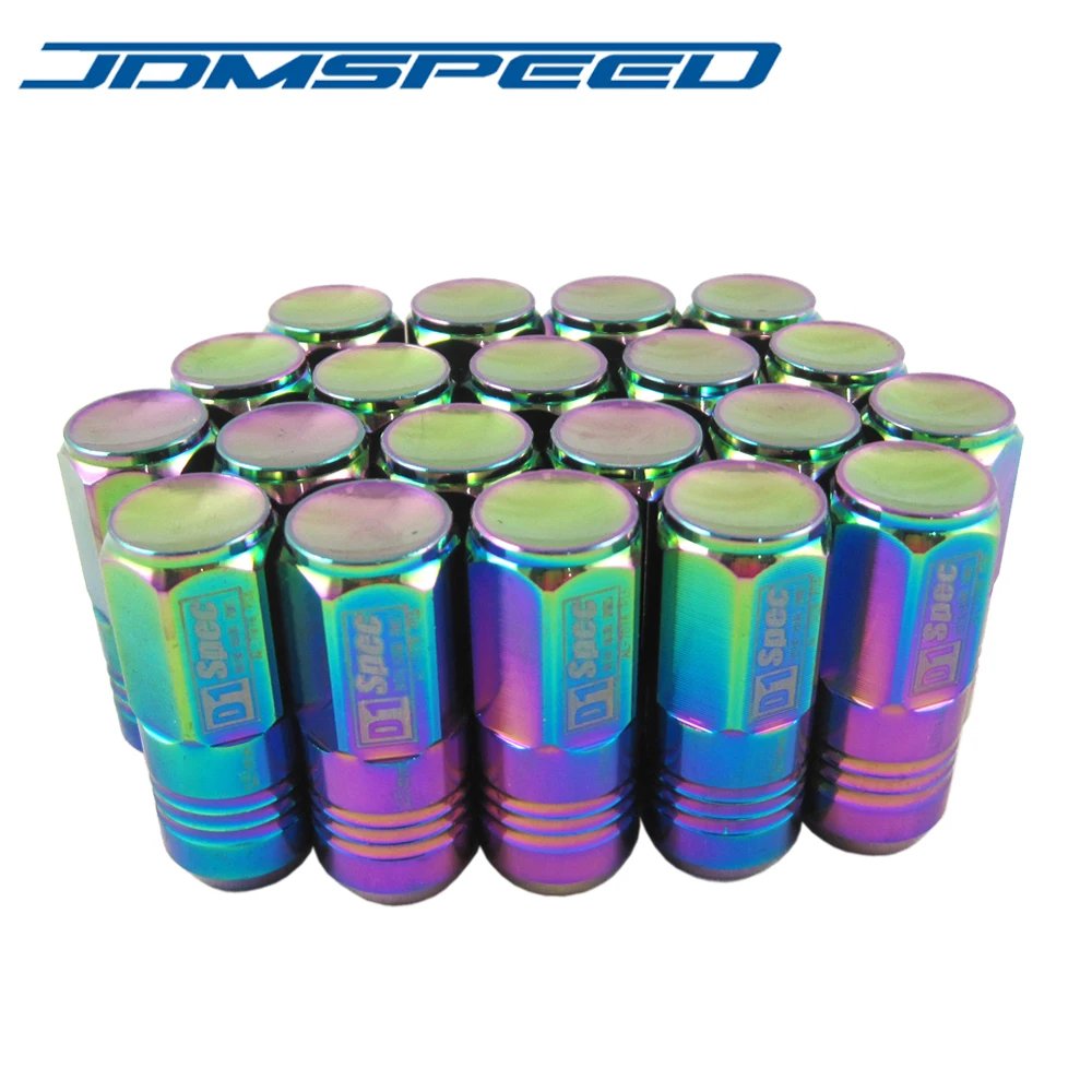 Xpower 20 PCS/set D1 SPEC NEO CHROME JDM наконечники для колес Honda Mitsubishi Ford Toyota Hyundai Kia Acura(P: 1 5 L:52