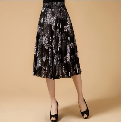 Новинка 2016 года летняя хлопковая Свободная юбка с эластичной талией для женщин