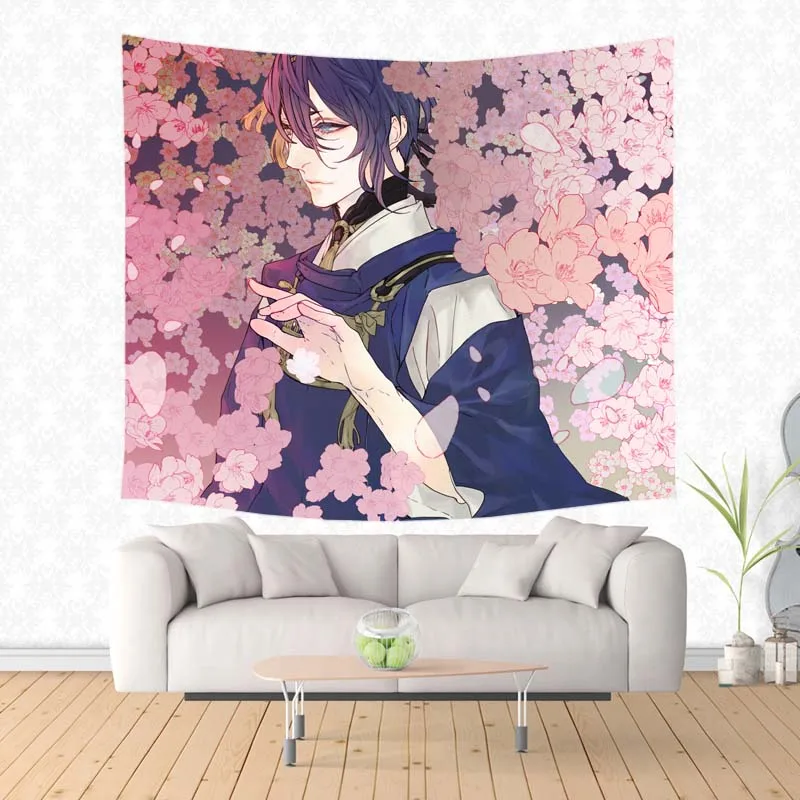 Домашний декоративный гобелен Touken Ranbu Настенный Ковер полиэстерное покрытие для