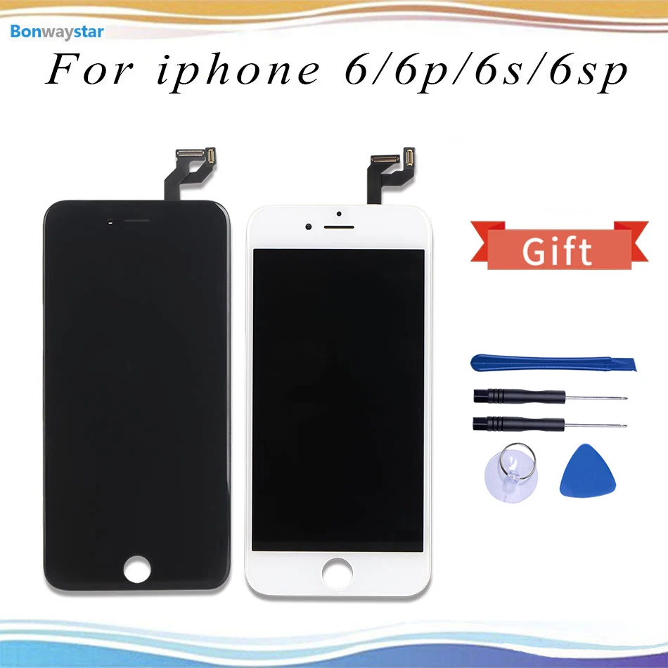 Черный белый 4 7 '𧪪 + 3D force сенсорный экран дигитайзер для iphone 6s ЖК-дисплей 6 plus