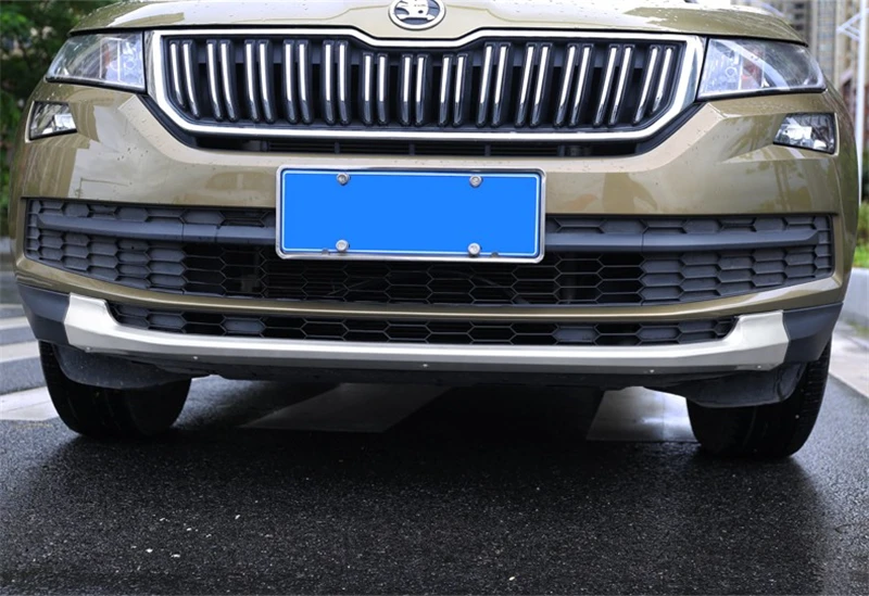 Для SKODA KODIAQ 2017 2018 2019 диффузор переднего и заднего бампера защита для губ