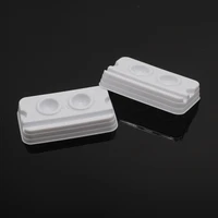 100pcs dental clinic supply adhesive disposable mixing 2 holes trays model white medical