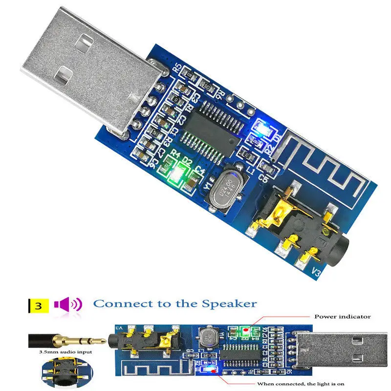 5 В USB Bluetooth 4 0 аудио модуль приемника Беспроводной звуковой DIY для ПК автомобиля |