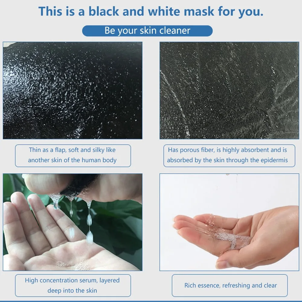 5/10/20/50pcs Plant Facial Mask Hyaluronic Acid Face Mask Moisturizing Oil-control Depth Replenishment Skin Care Choose