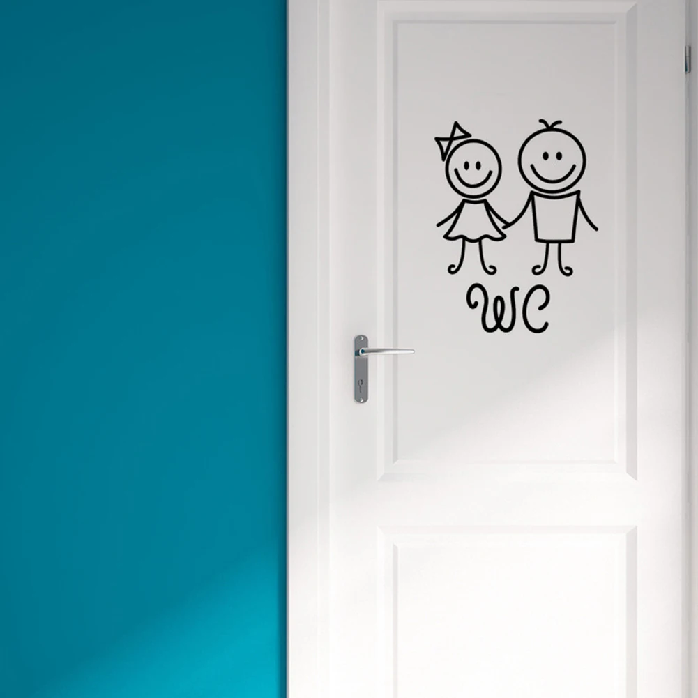 Многоразовый мультфильм ванная комната самоклеющиеся декоративные милые