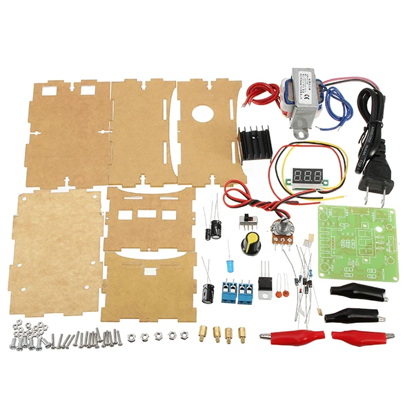 Diy комплект LM317 с регулируемым блоком питания постоянного тока измеритель