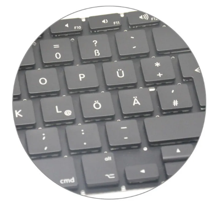 Бесплатная доставка DHL/EMS 20 шт. для Macbook Pro Unibody 13 &quotA1278 немецкая клавиатура 2009 2010 2011
