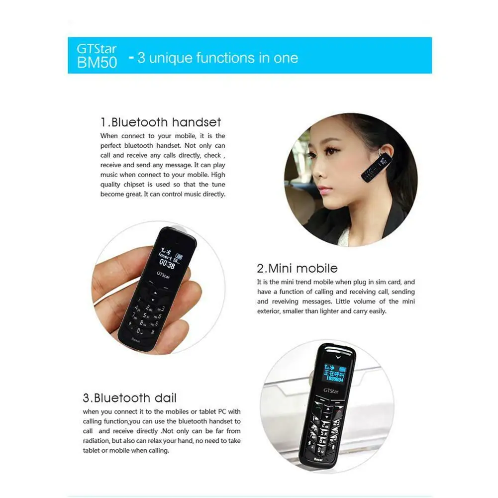 Мини карманный мобильный телефон зарядка наушники беспроводные Bluetooth наушники микрофон наушники зарядка мини BM50 mps плеер гарнитура