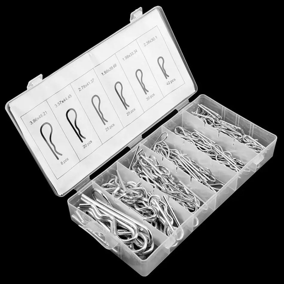 150 шт. штифты для трактора 6 разных размеров в пластиковой коробке|pin clips|r clip pincotter