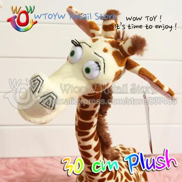 3pcs/lot free shipping 30 cm kawaii Madagascar giraffe dolls plush baby toy stuffed animals boneca pelucia brinquedos boys toys |