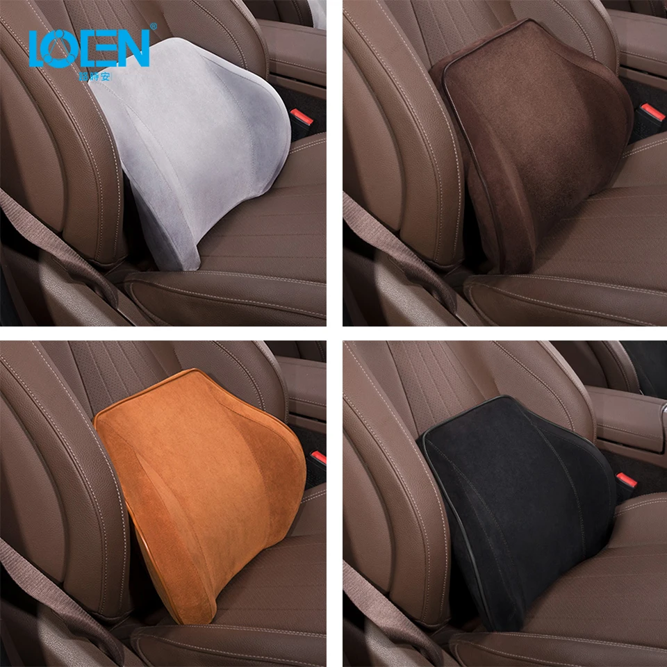 LOEN U shaped Artificial Plush Memory Foam Car Neck pillow supports headrest Comfortable driving Universal Seat support cover | Автомобили