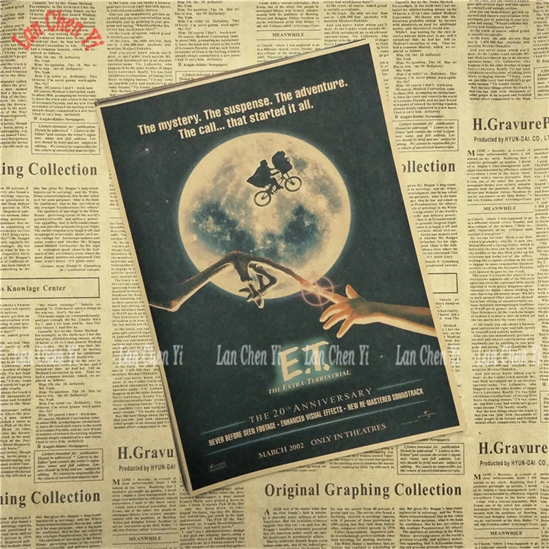 Экстра-наземная крафт-бумага печать четкое изображение художественная живопись